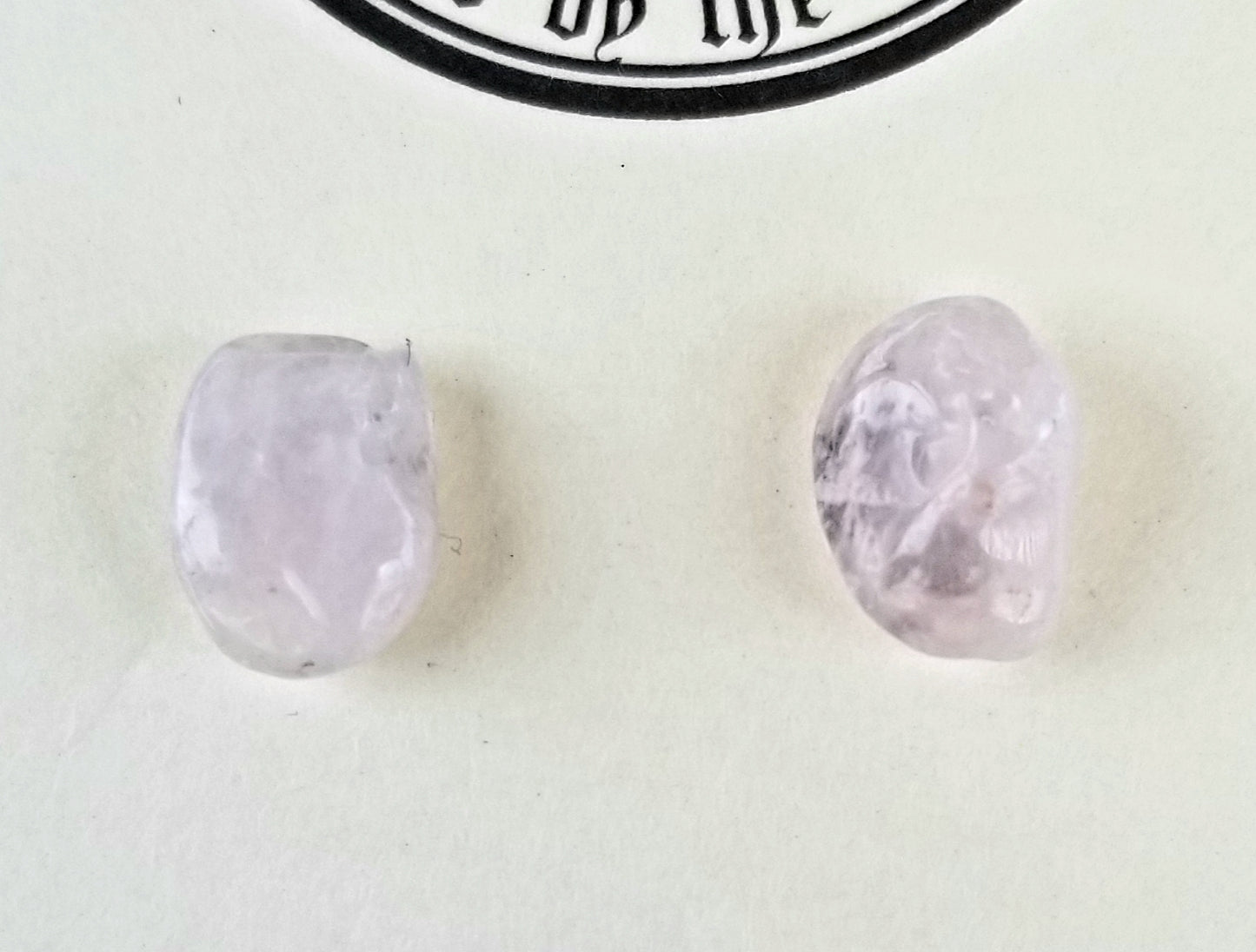 Rose Quartz Stud Earrings