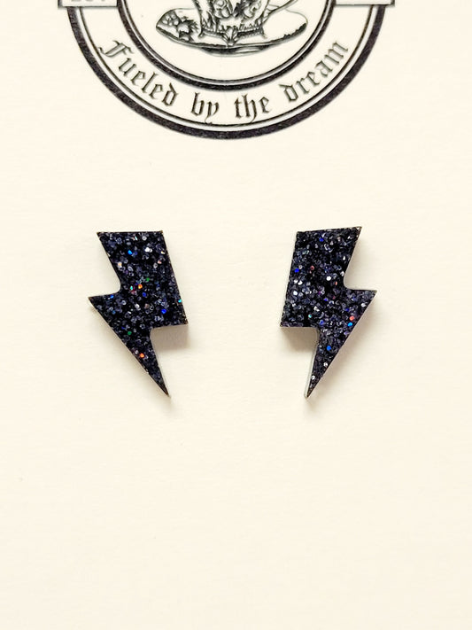 Lightening Bolt Stud Earrings
