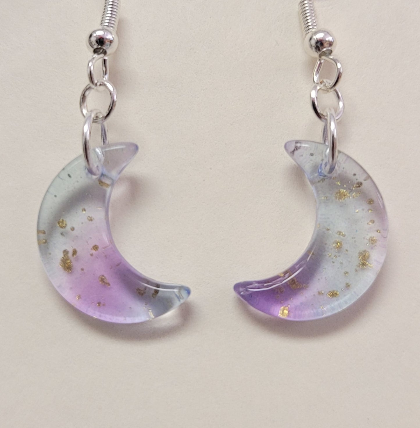 Glass Moon Earrings