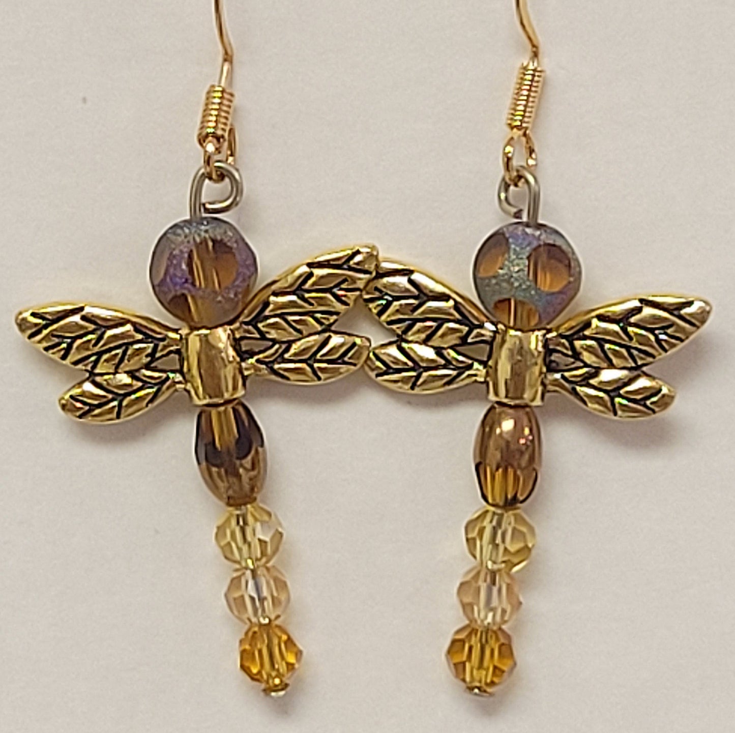 Beaded Dragonfly Earrings