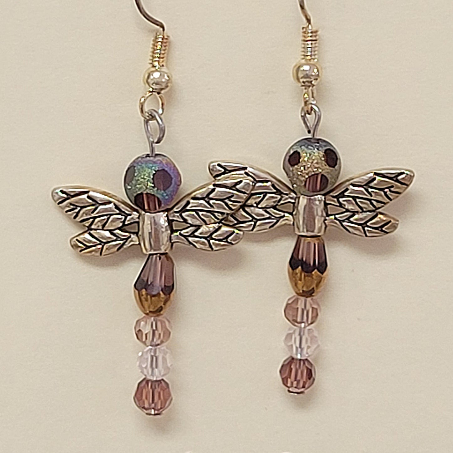 Beaded Dragonfly Earrings