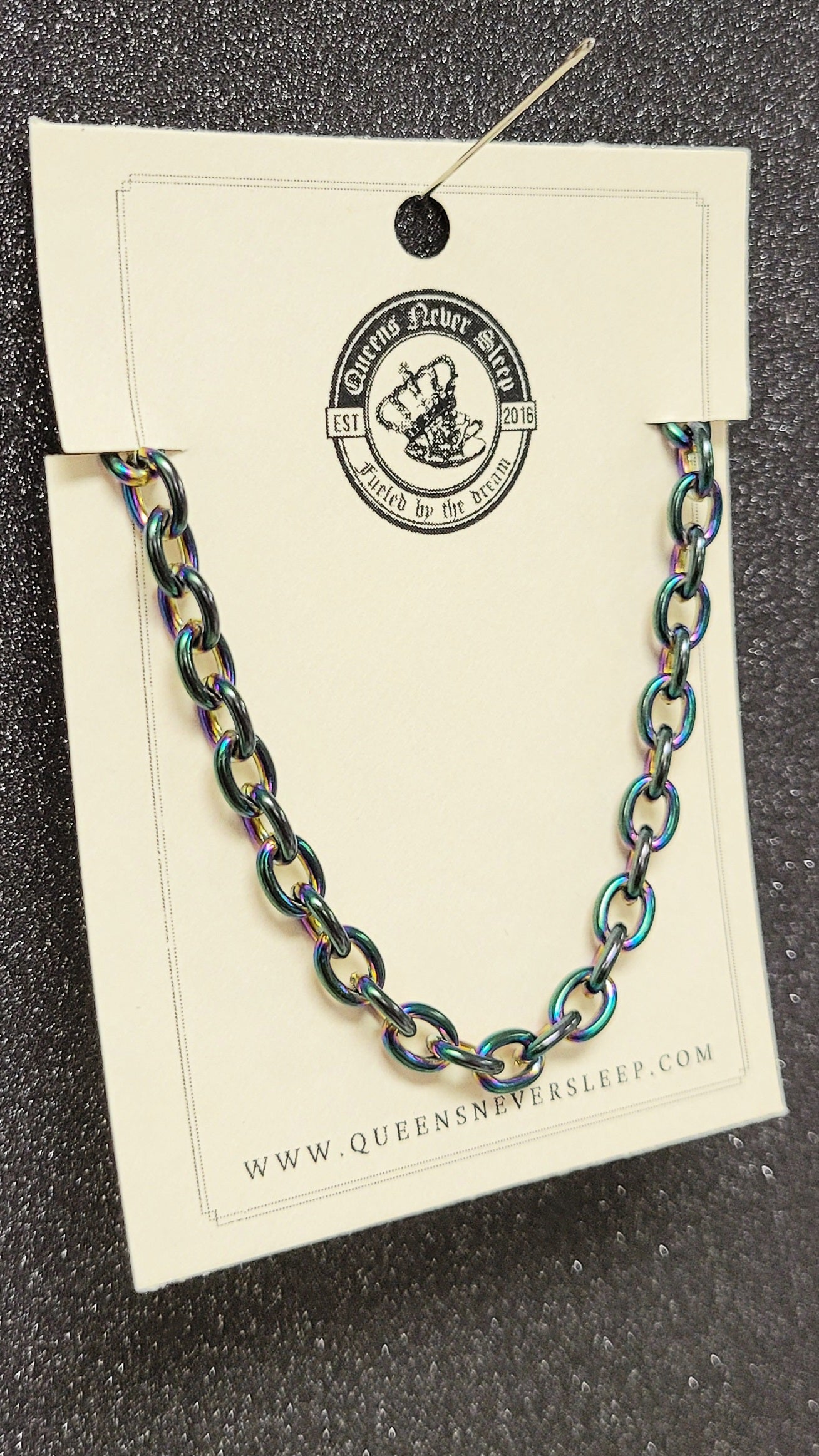Rainbow Oil Slick Titanium Bracelet