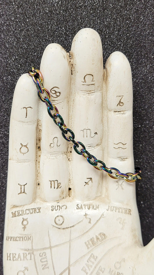 Rainbow Oil Slick Titanium Bracelet