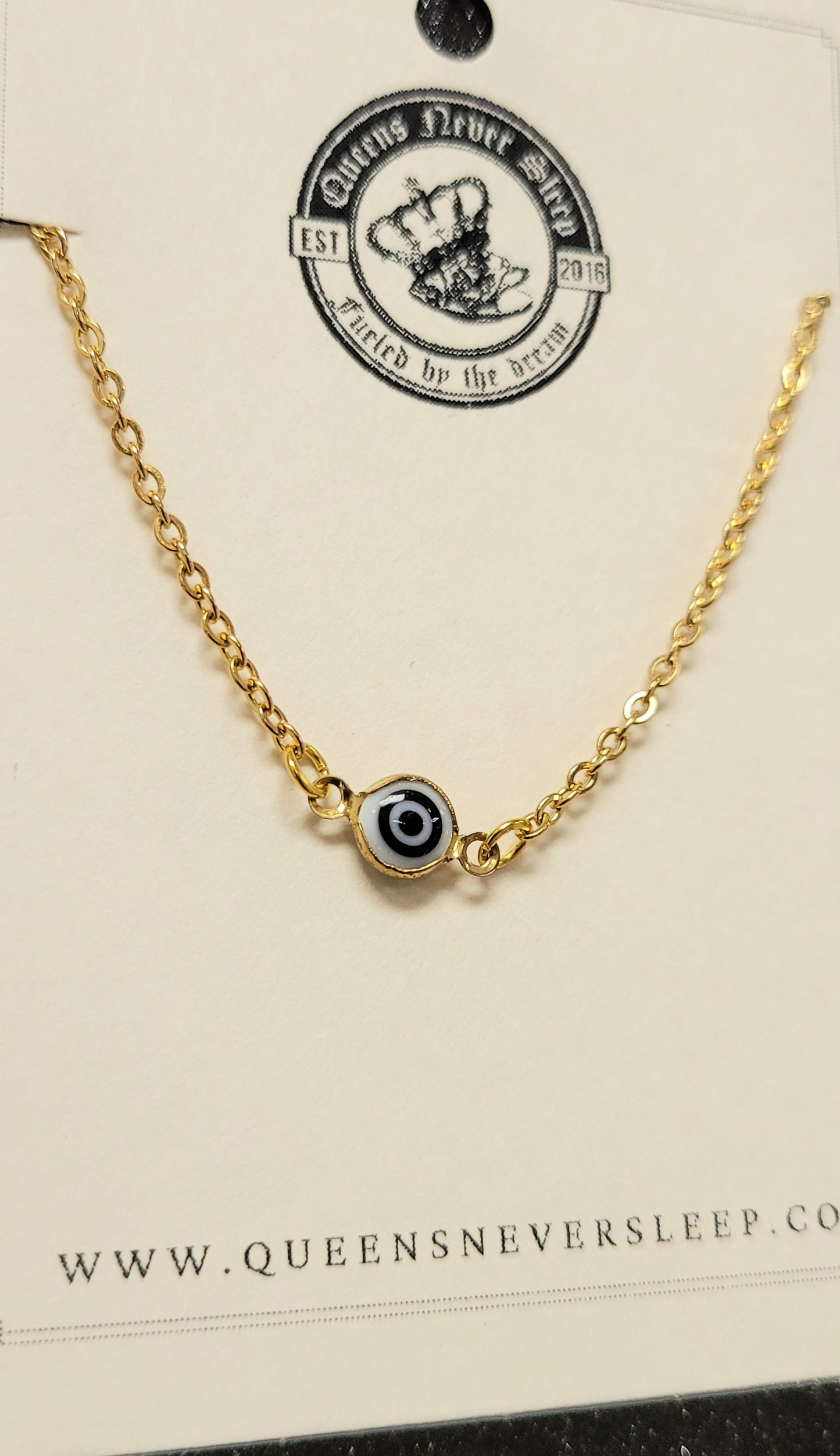 Mystic Eye Gold Chain Bracelet