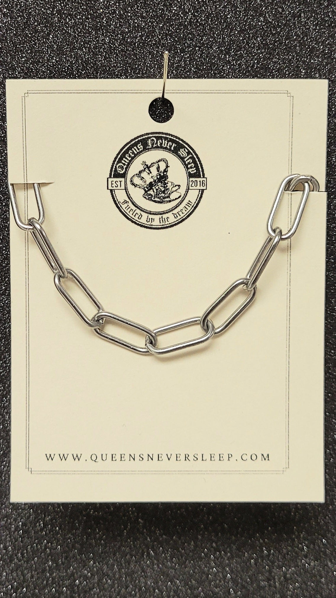 Silver Paperclip Chain Bracelet