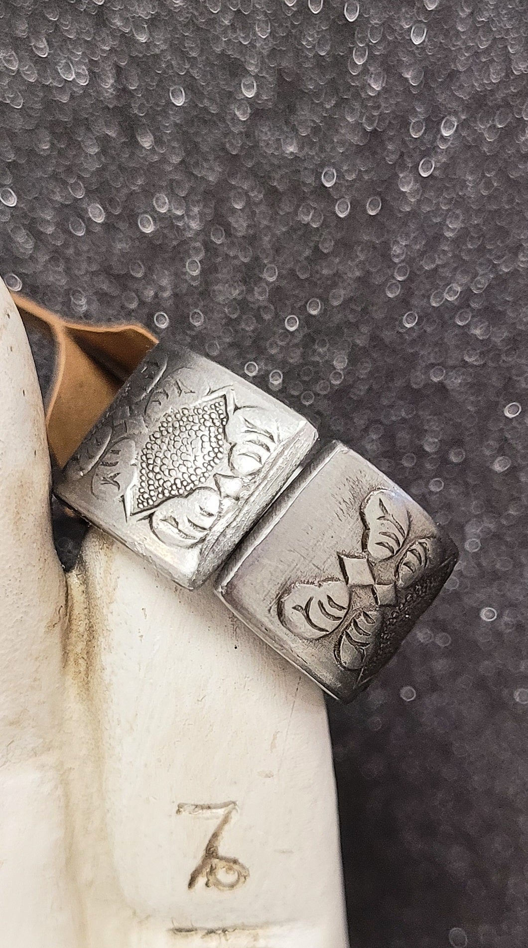 Upcycled stainless steal ring
