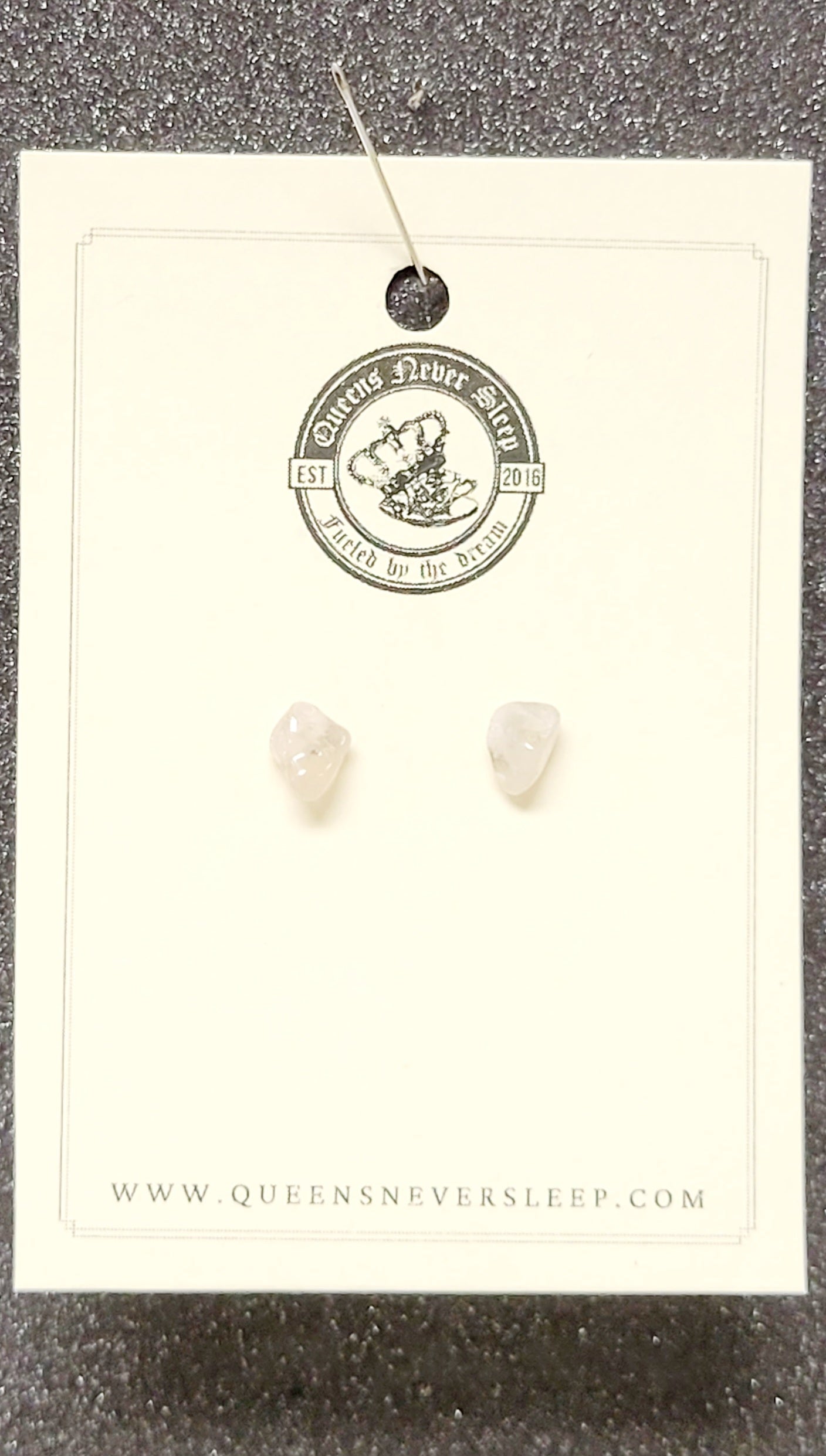 Rose Quartz Stud Earrings