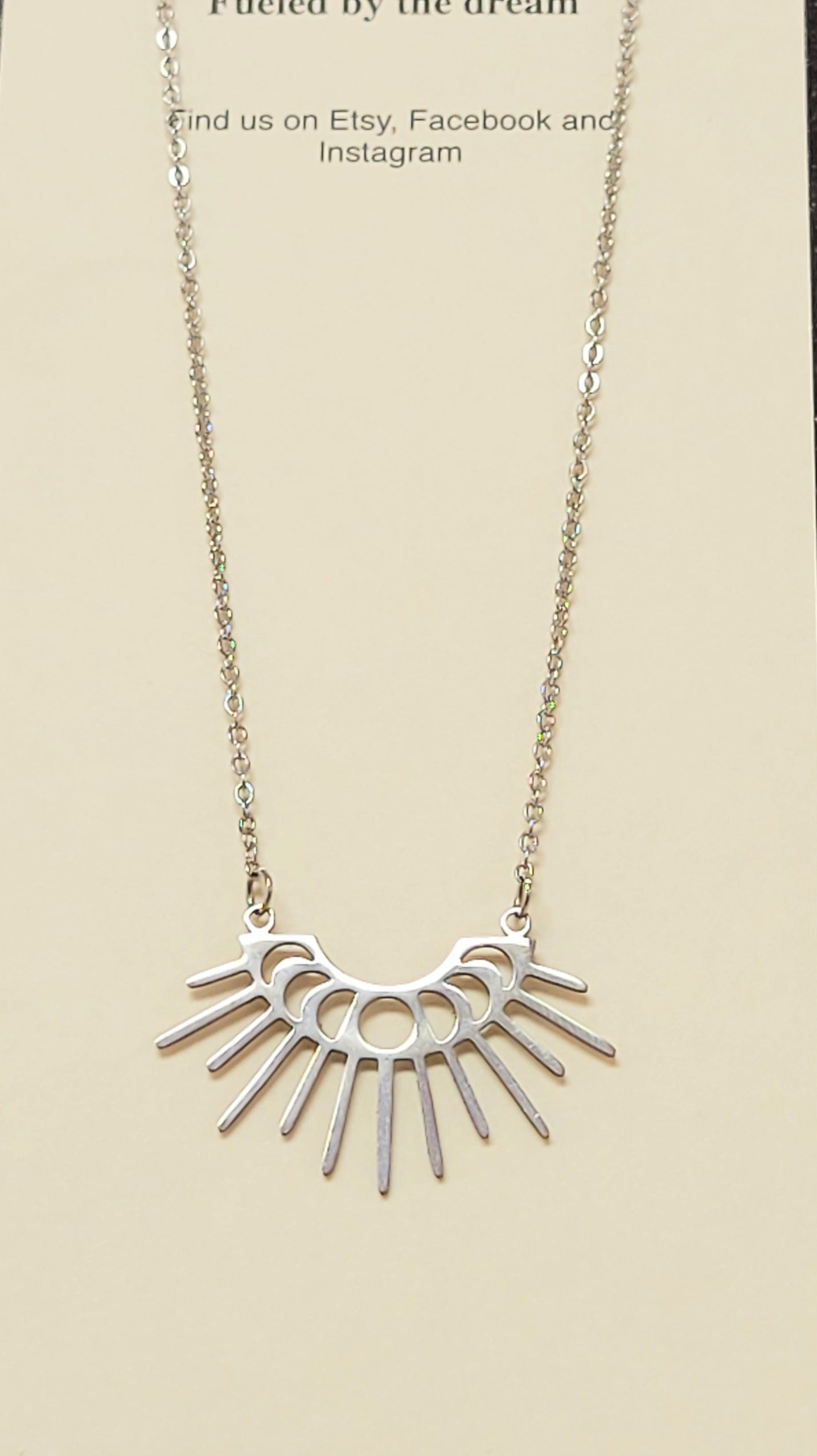 Silver Or Gold Moon Phase Necklace