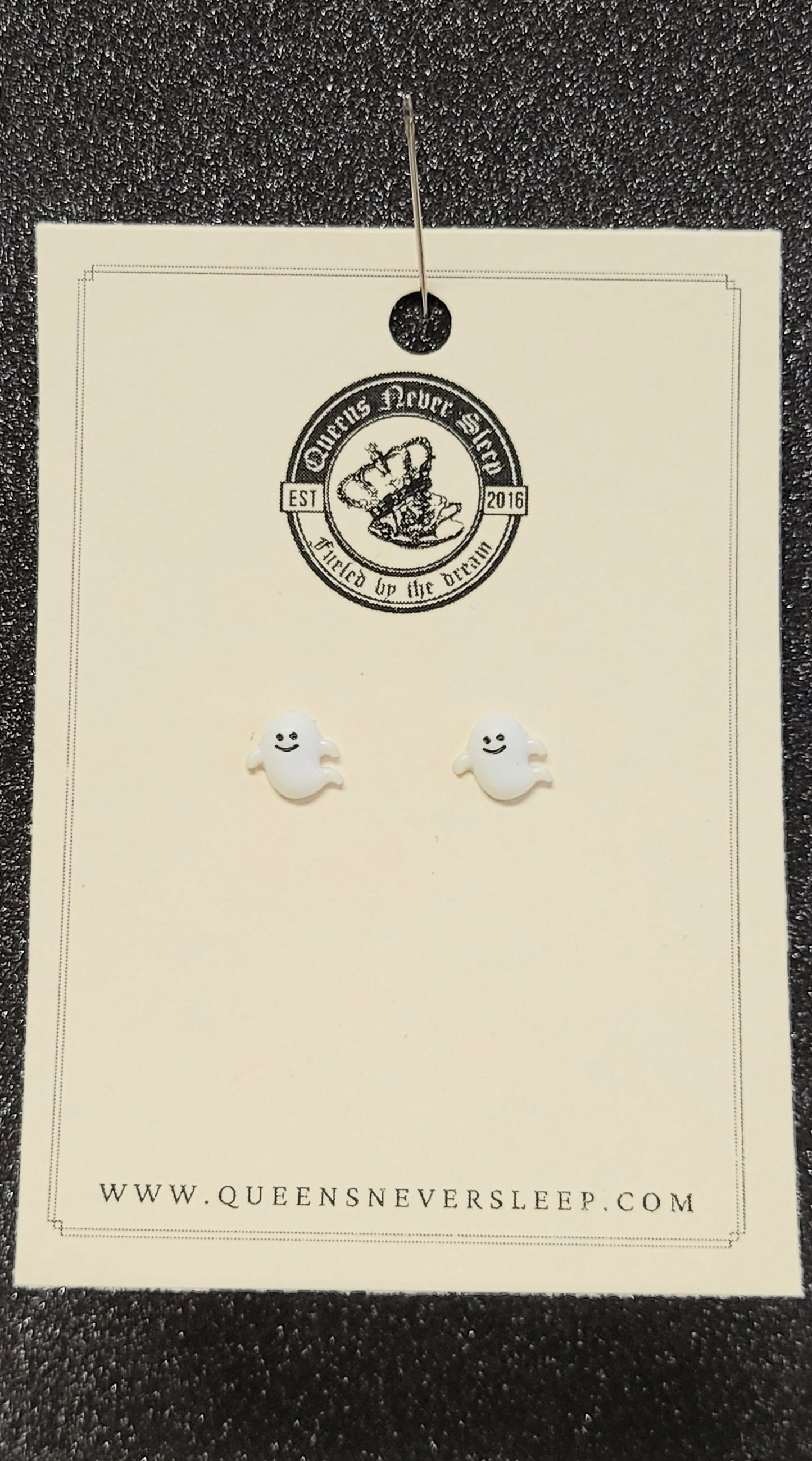 Tiny Ghost Stud Earrings