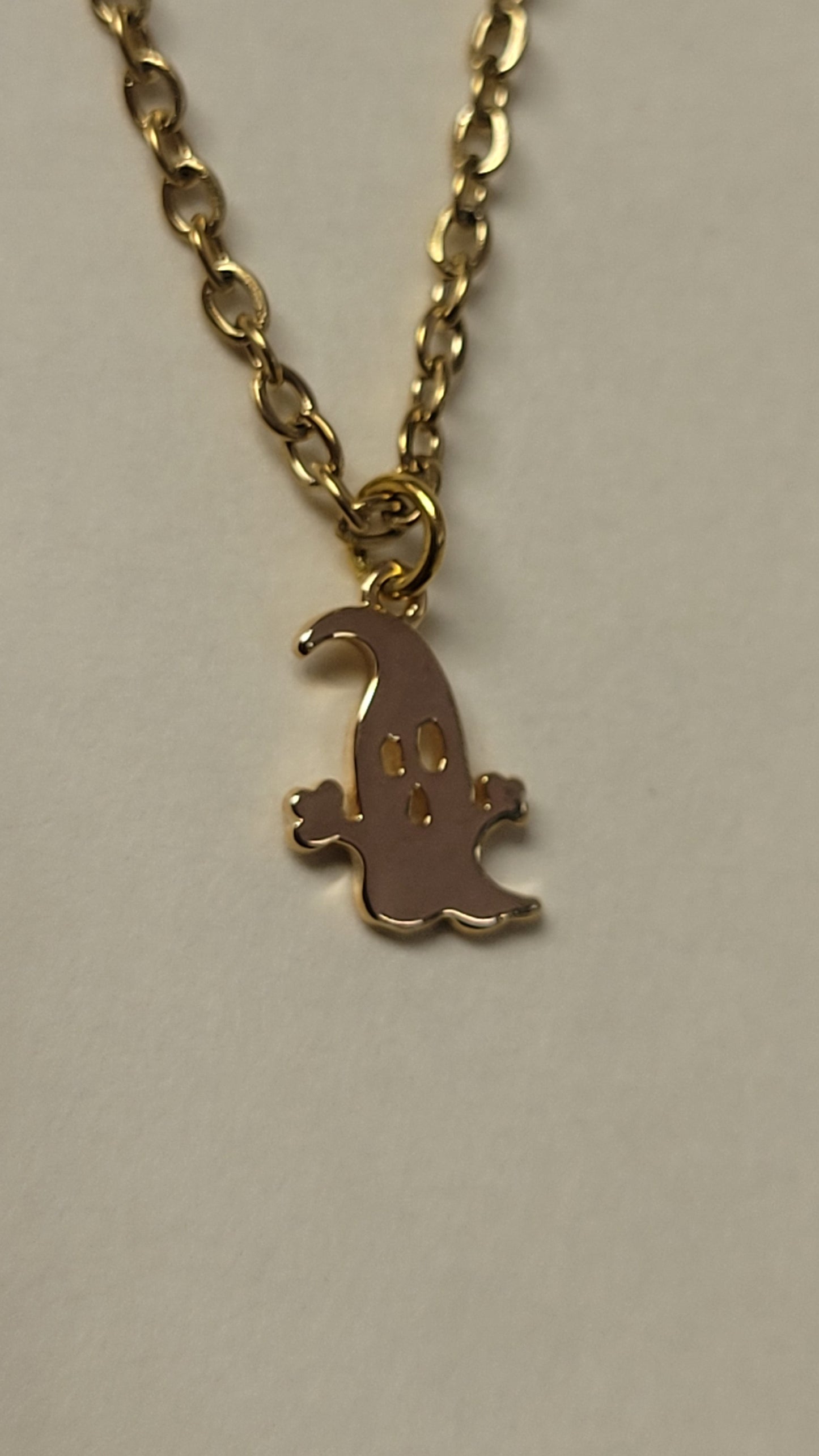 Gold Ghostie Necklace