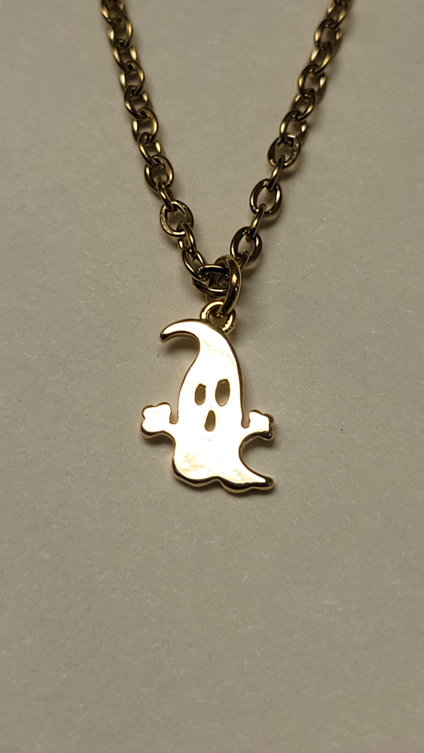 Gold Ghostie Necklace