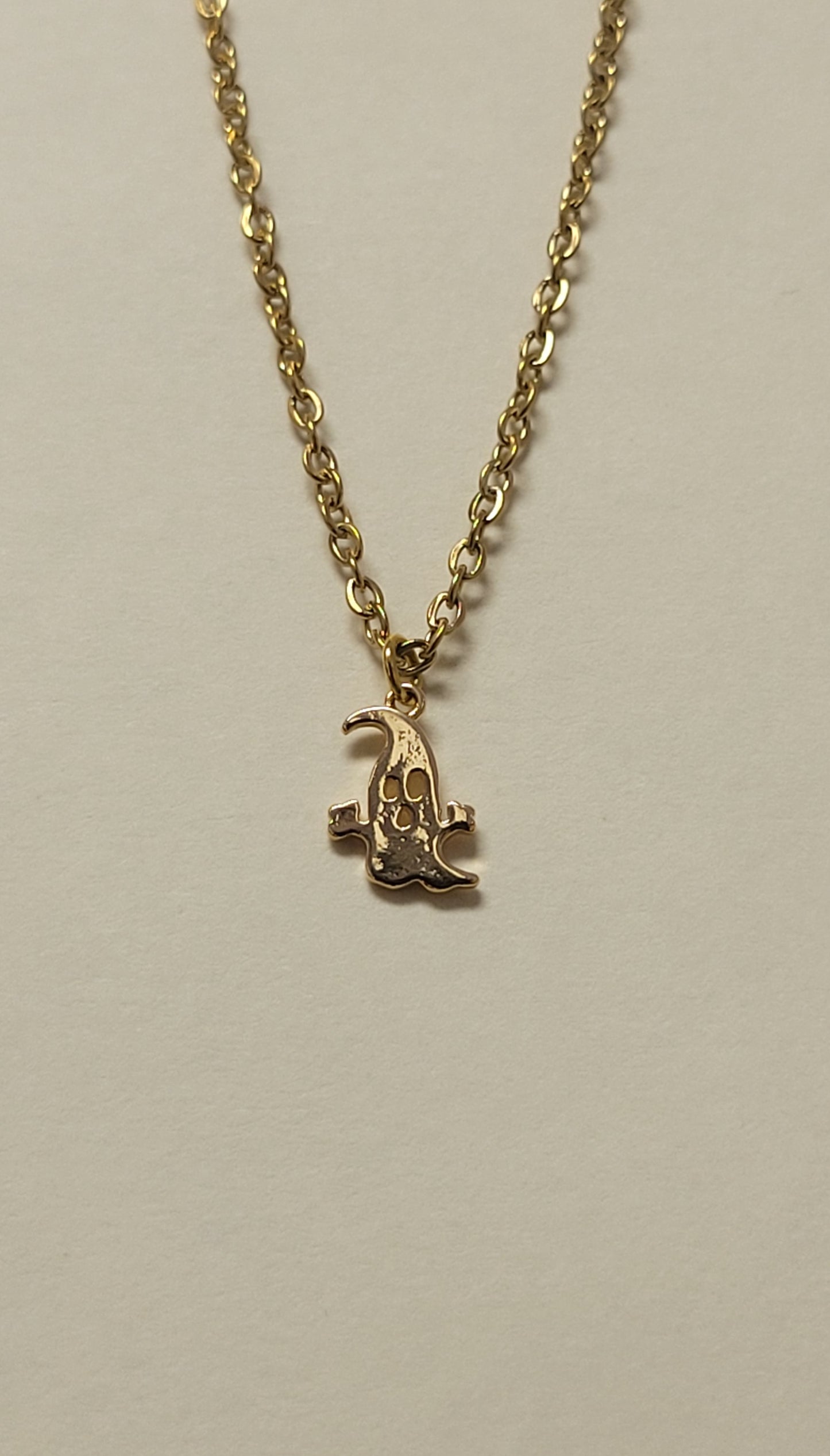 Gold Ghostie Necklace