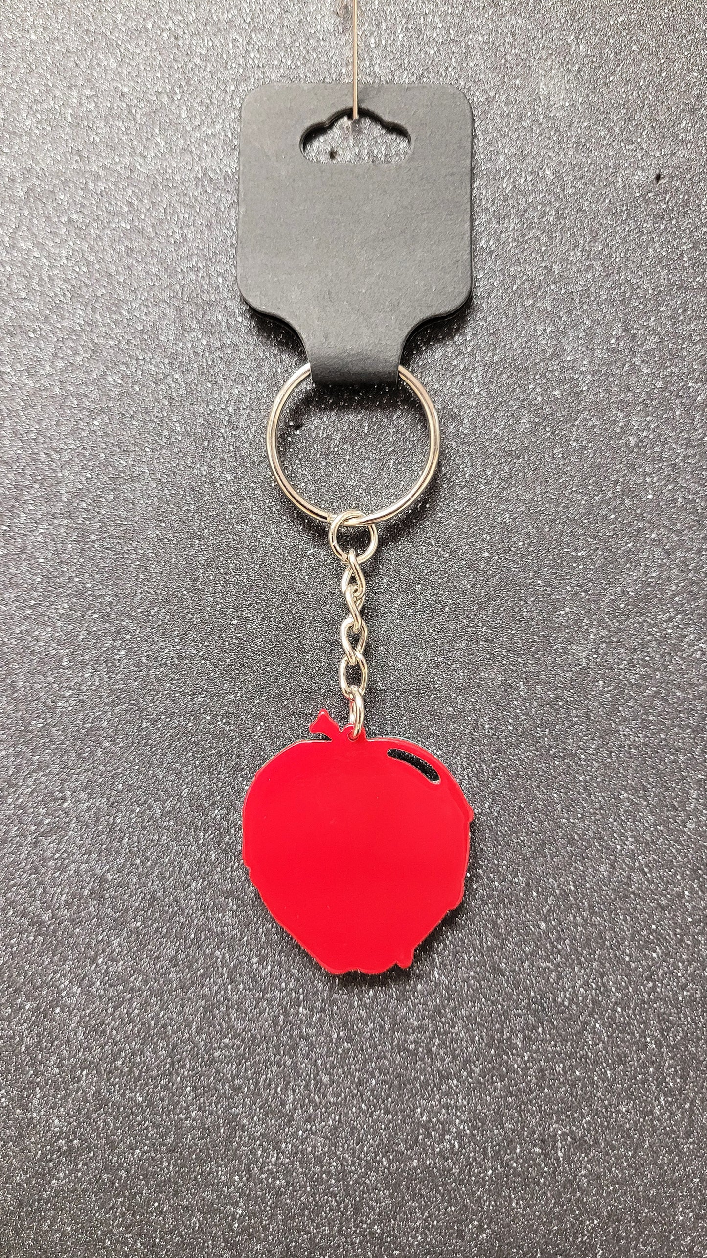 Snow-white Evil Queens Green Glitter Poison Apple Keychain