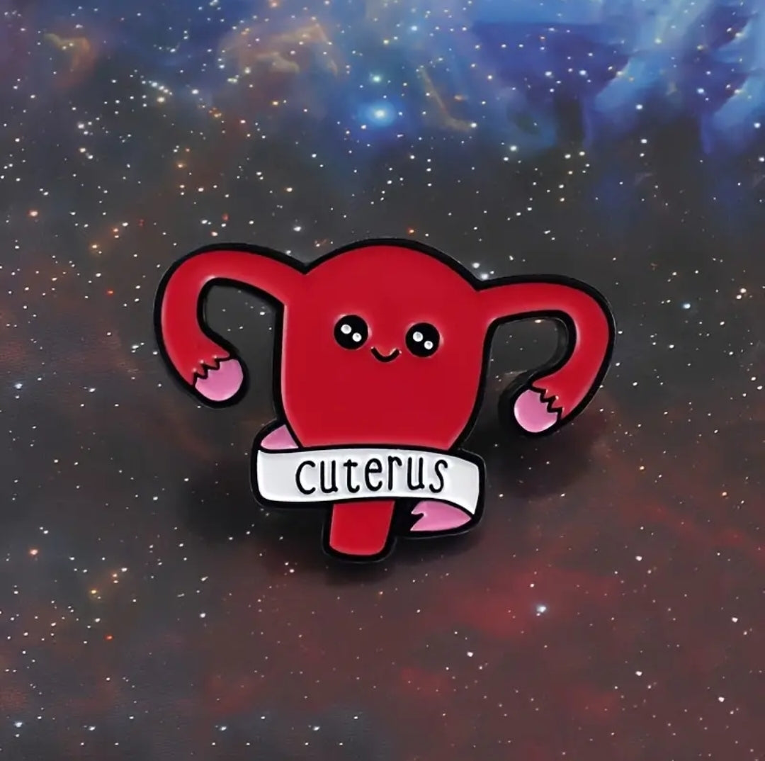 Cuterus Uterus Enamel Pin