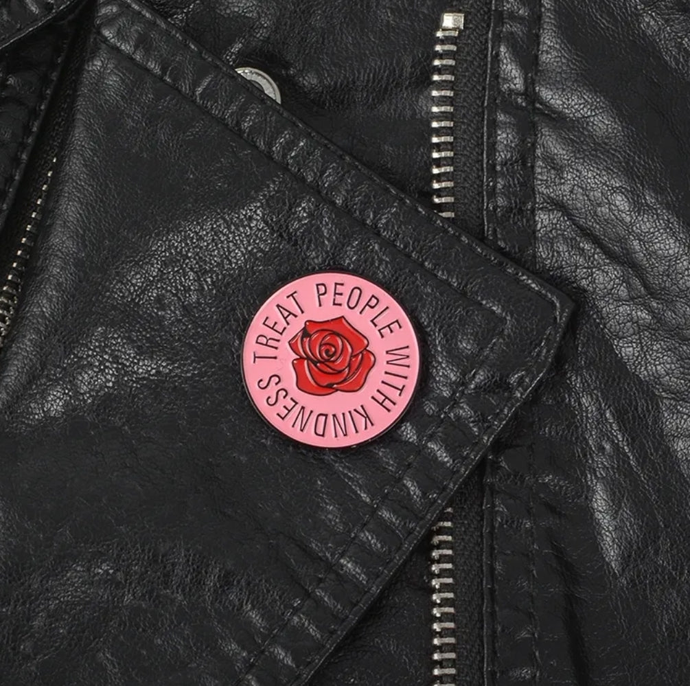Treat People With Kindness Enamel Pin