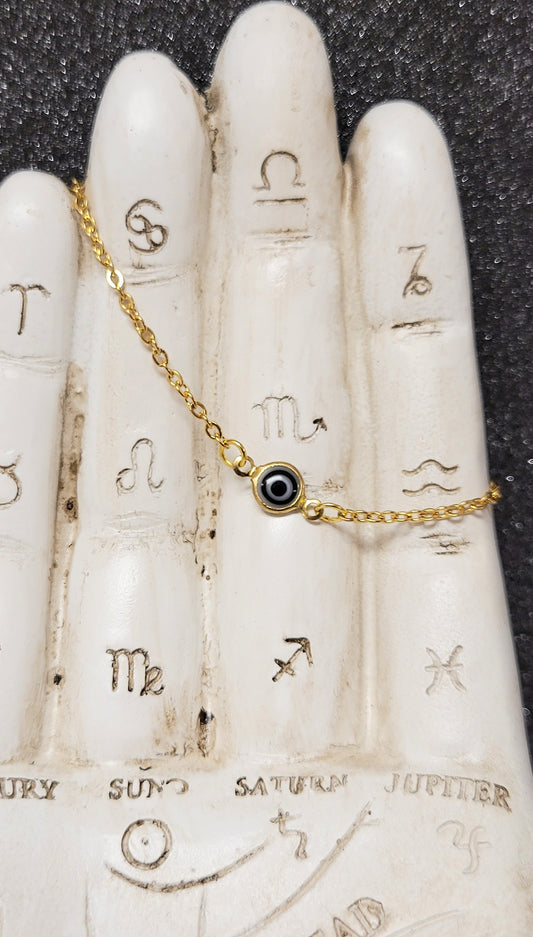 Mystic Eye Gold Chain Bracelet