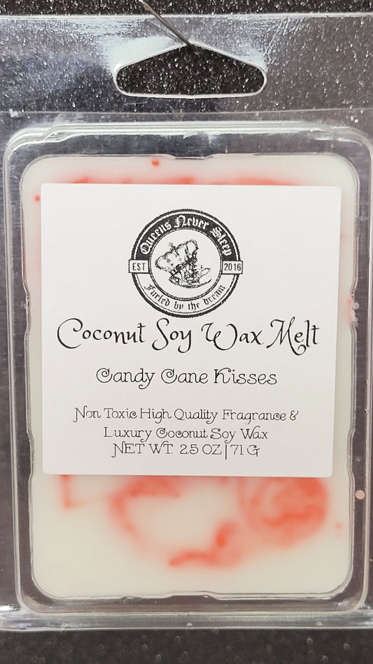 Candy Cane Kisses coconut soy wax melt