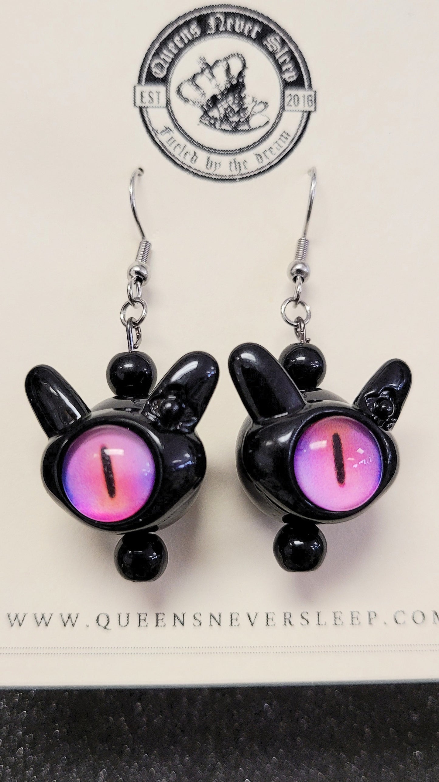 Cyclops Bunny Monster Earrings