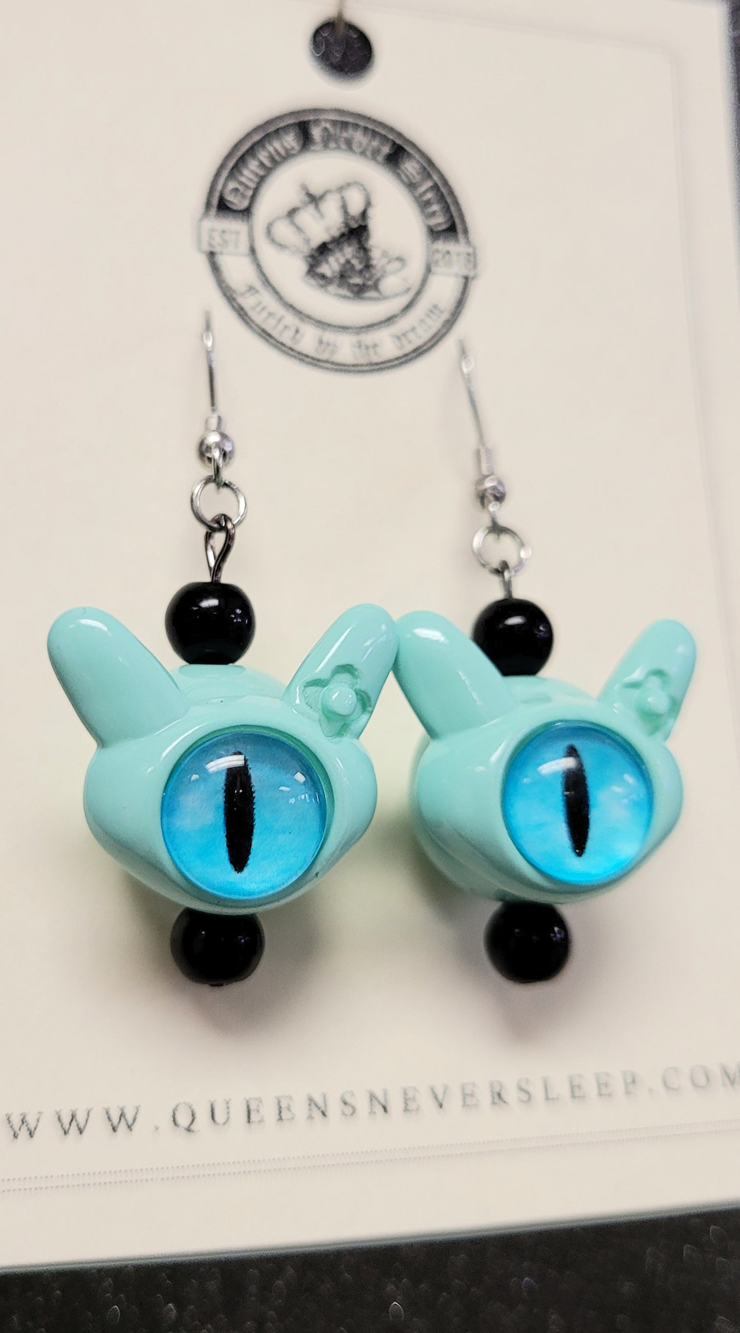 Cyclops Bunny Monster Earrings