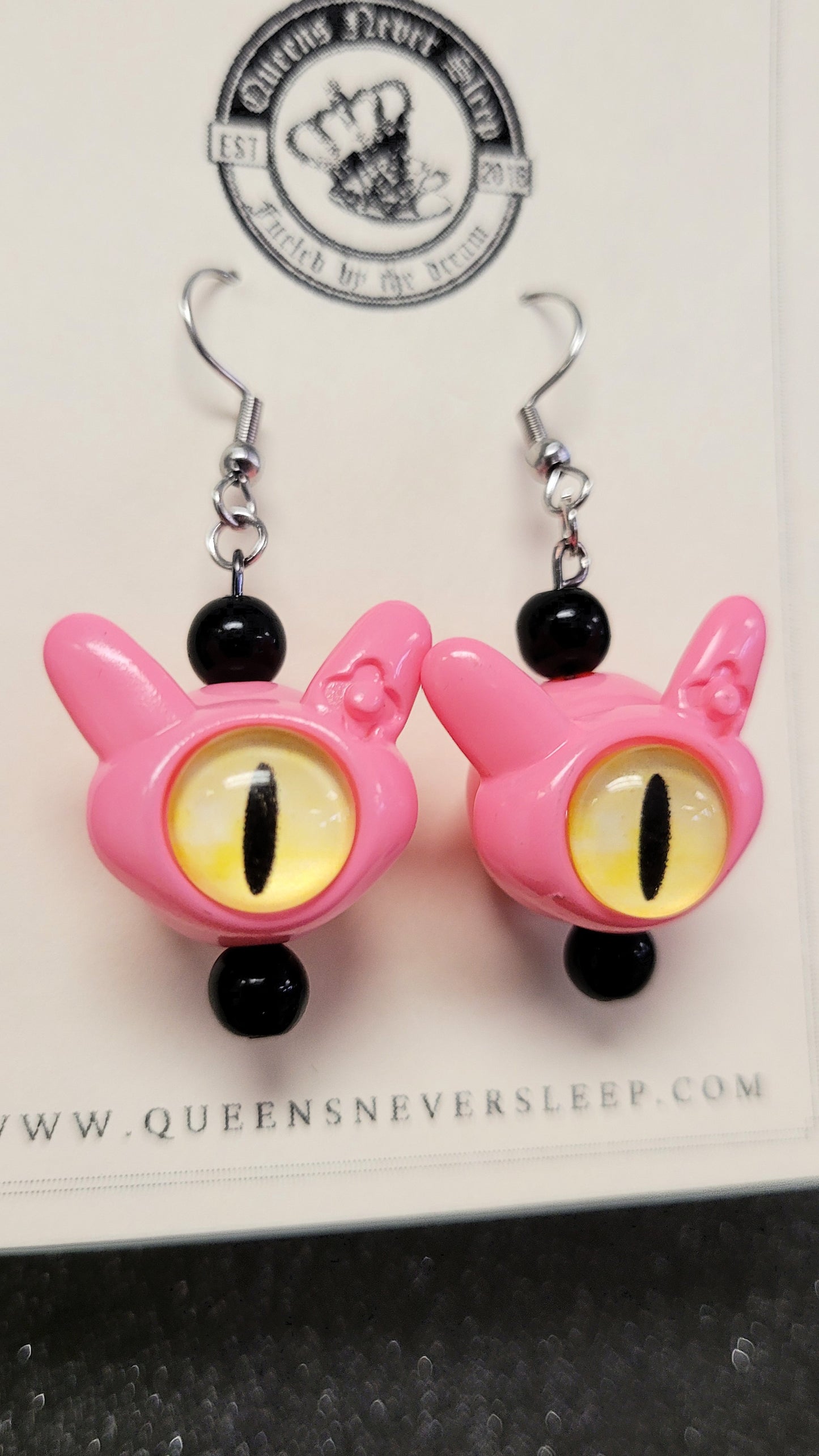 Cyclops Bunny Monster Earrings