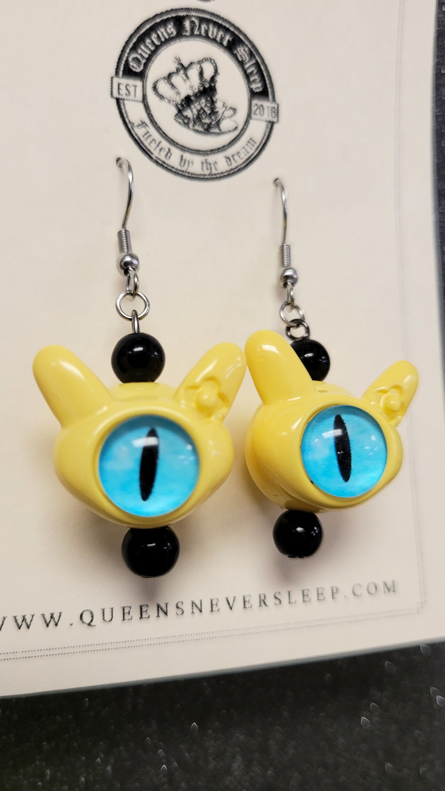 Cyclops Bunny Monster Earrings