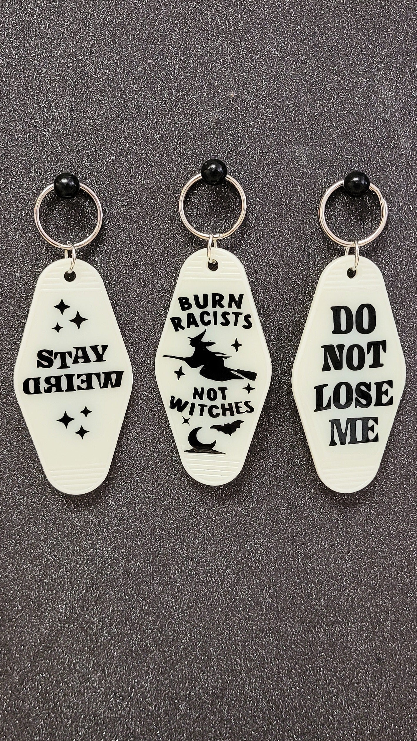 Glow In The Dark Motel Keychain