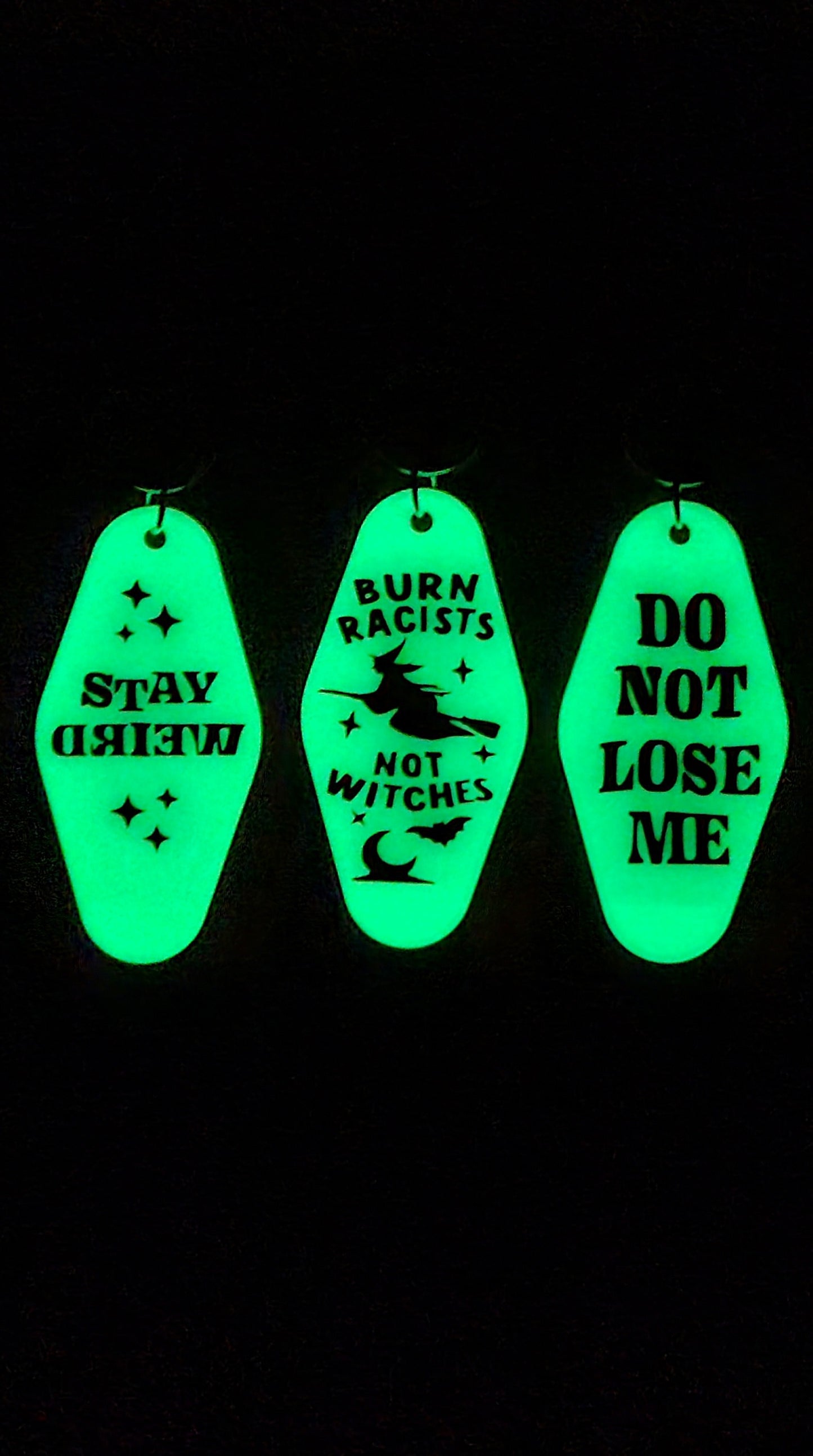 Glow In The Dark Motel Keychain