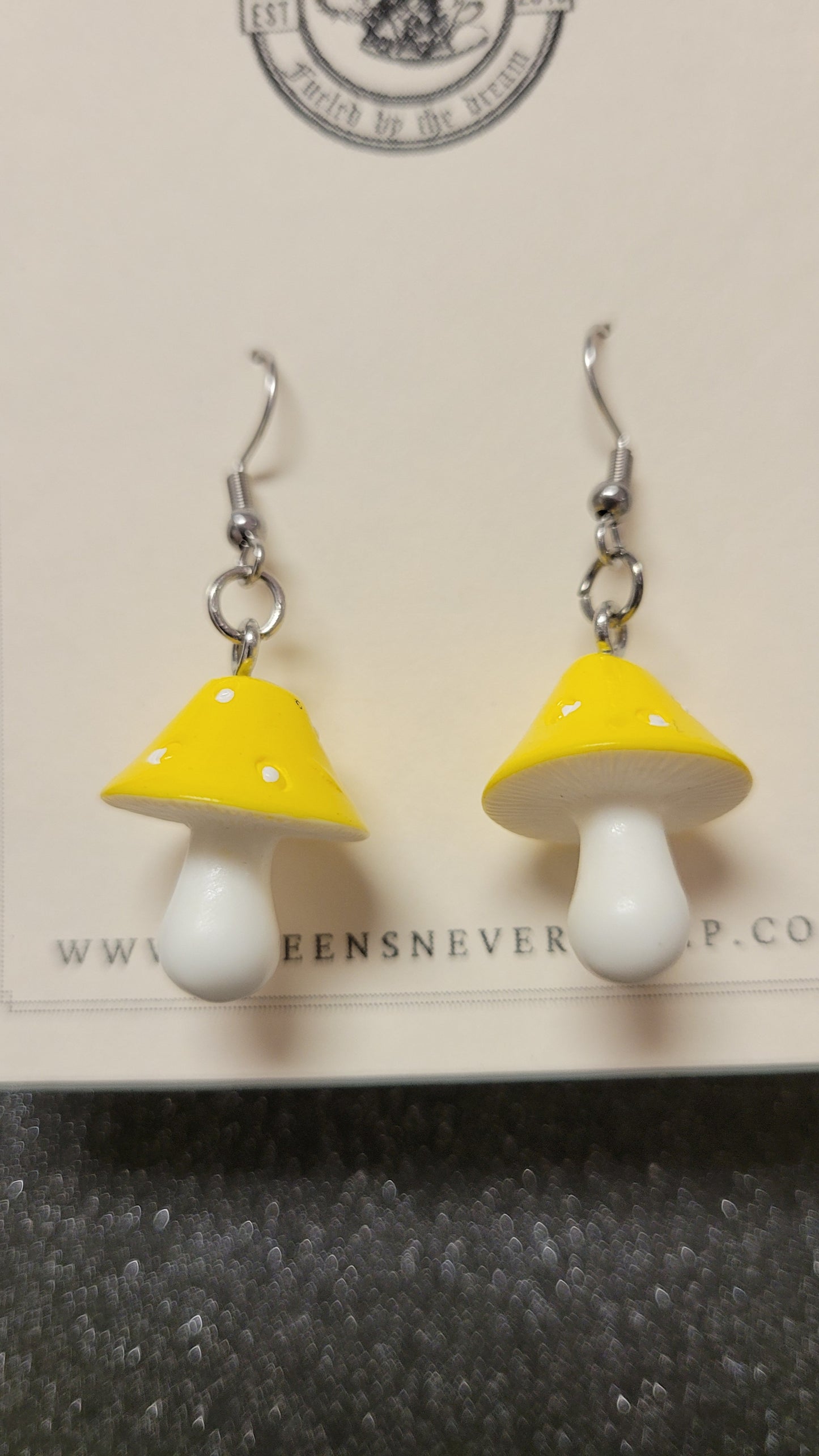 Acrylic Mushroom Earrings