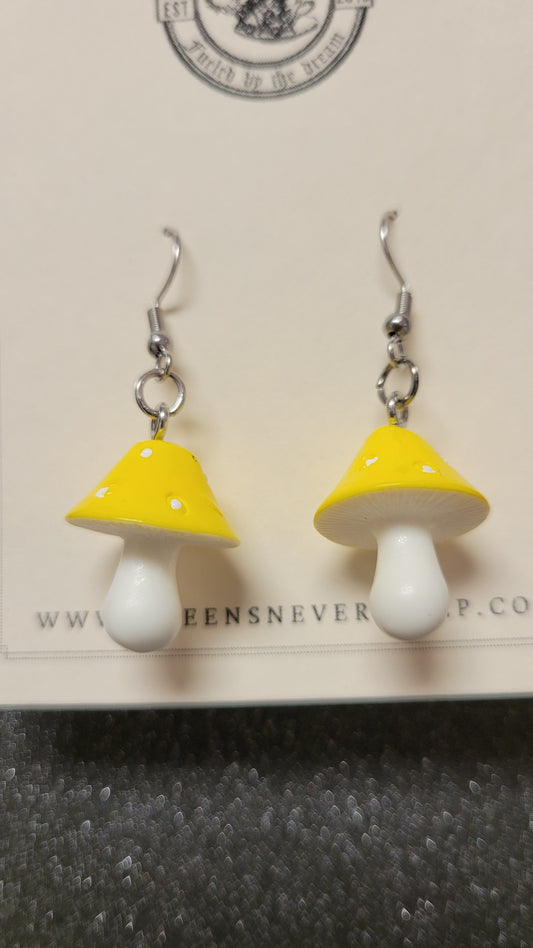 Acrylic Mushroom Earrings