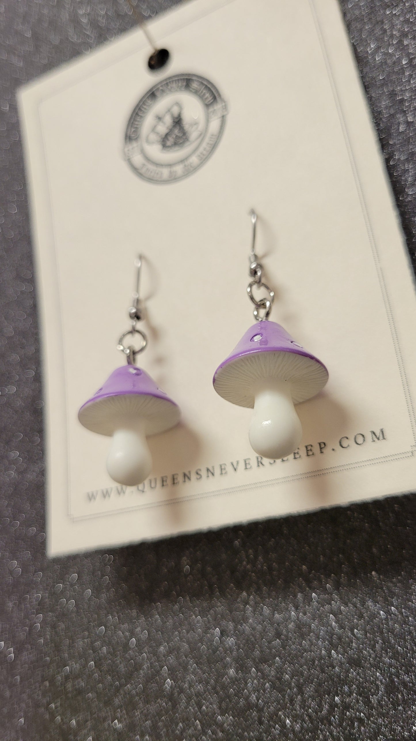 Acrylic Mushroom Earrings