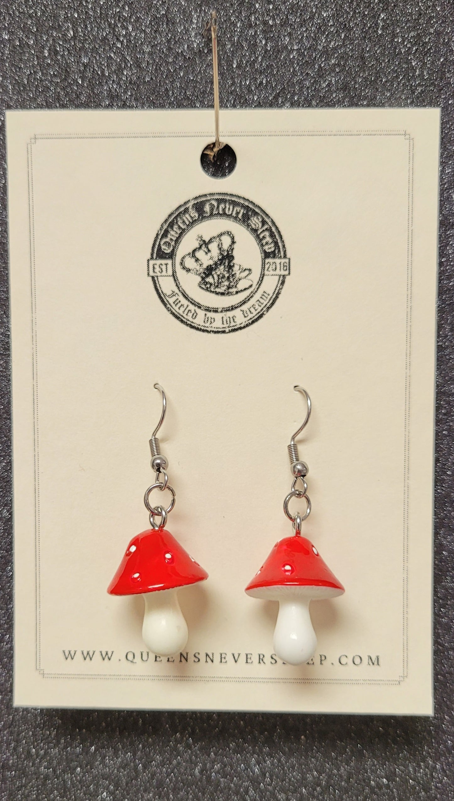 Acrylic Mushroom Earrings