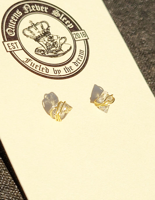 Herkimer Diamond Stud Earrings