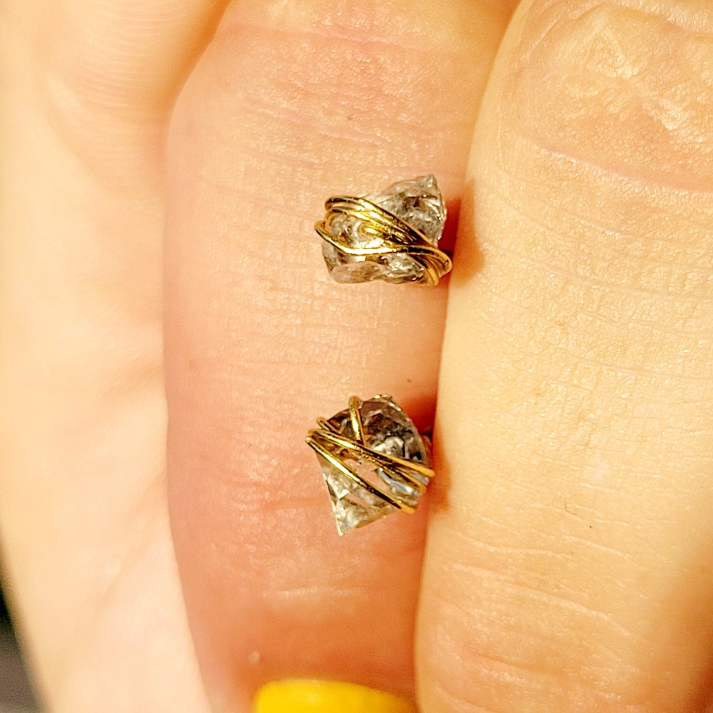 Herkimer Diamond Stud Earrings