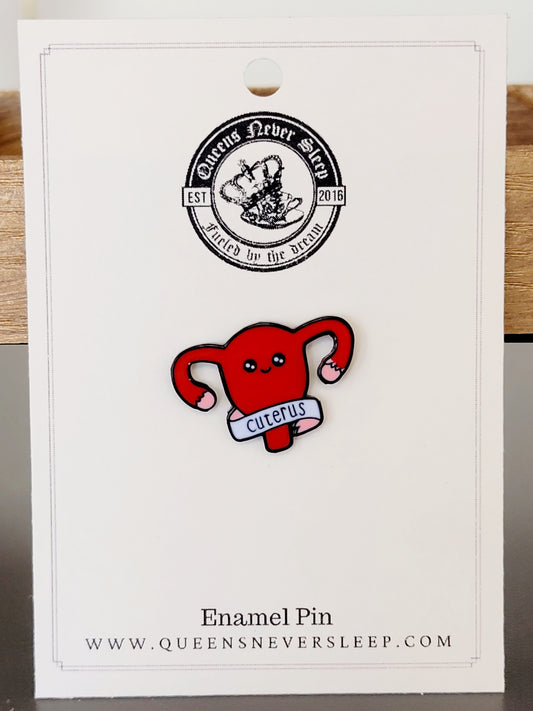 Cuterus Uterus Enamel Pin