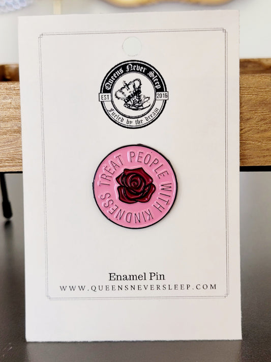 Treat People With Kindness Enamel Pin