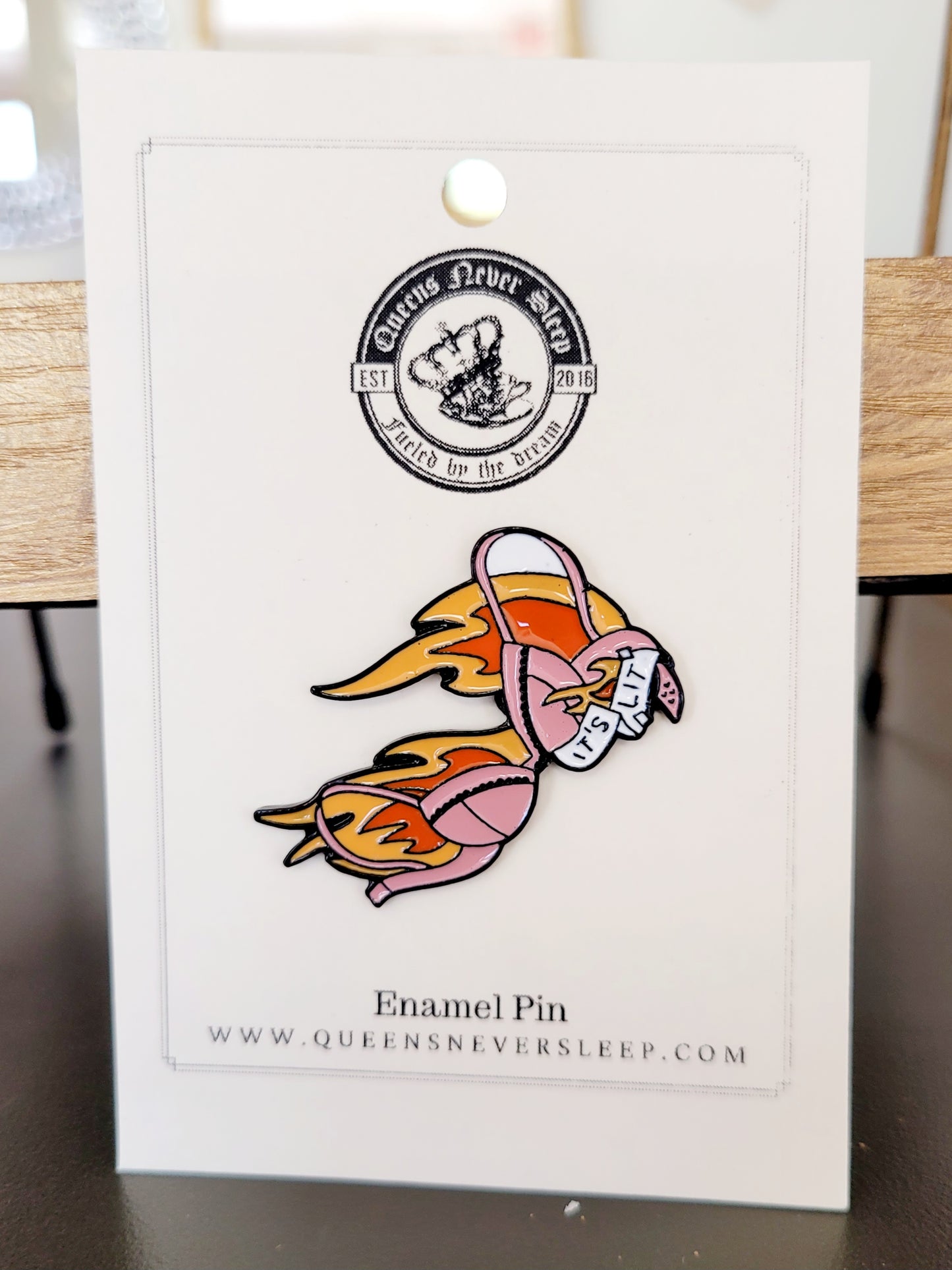 It's Lit Burning Bra Enamel Pin