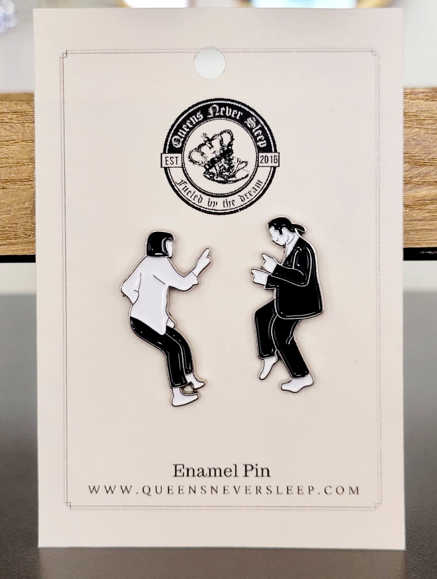 Mia & Vincent Dancing Pulp Fiction Enamel Pins Set