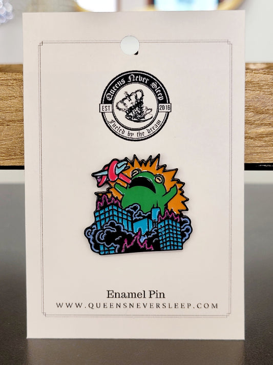 Frog Godzilla Enamel Pin