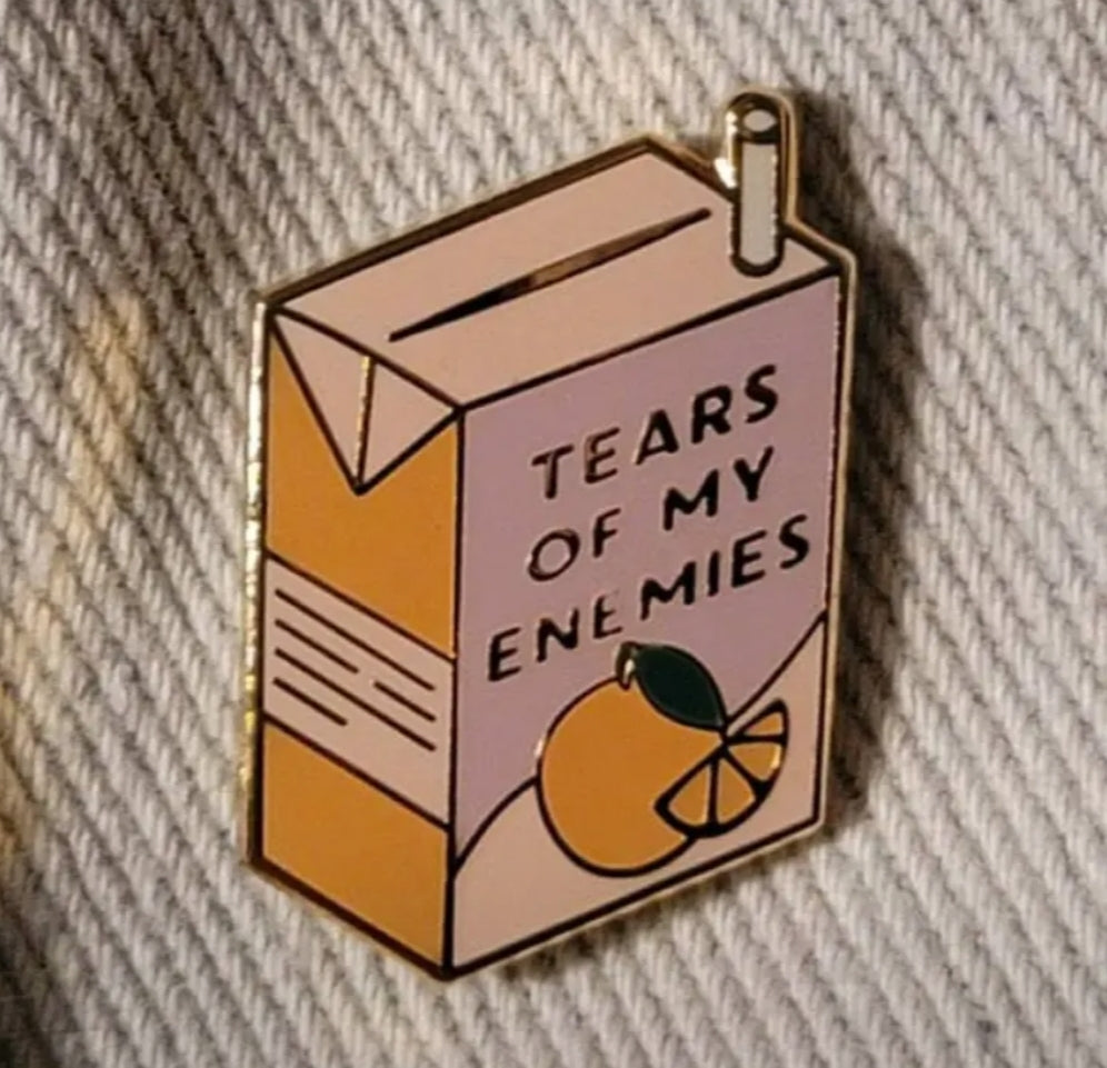 Tears Of My Enemies Juicebox Enamel Pin